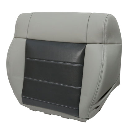 Driver Bottom Replacement Leather Seat Cover Gray For 2008-2012 Jeep Wrangler
