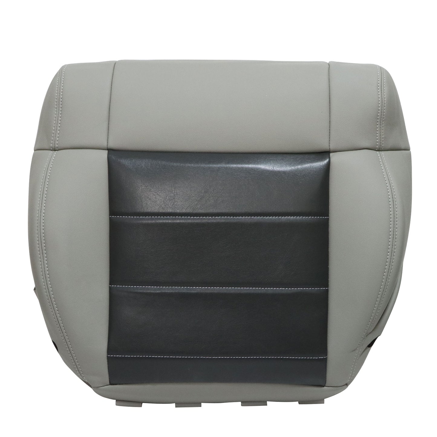 Driver Bottom Replacement Leather Seat Cover Gray For 2008-2012 Jeep Wrangler