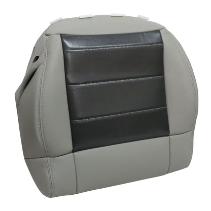 Driver Bottom Replacement Leather Seat Cover Gray For 2008-2012 Jeep Wrangler