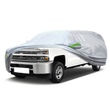 Upgrade Car Cover For Outdoor Dirty Sun Rain Snow Waterproof Breathable Silver