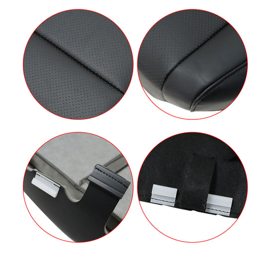 For 2009 to 2014 Acura TSX Front Passenger Bottom Perf Leather Seat Cover Black