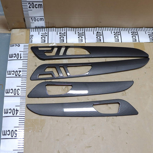 Interior Door Panel Cover Trim Carbon Fiber For Benz GLE GLS W166 X166 2013-19