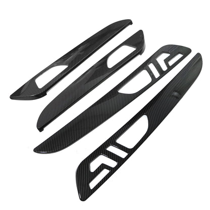 Interior Door Panel Cover Trim Carbon Fiber For Benz GLE GLS W166 X166 2013-19