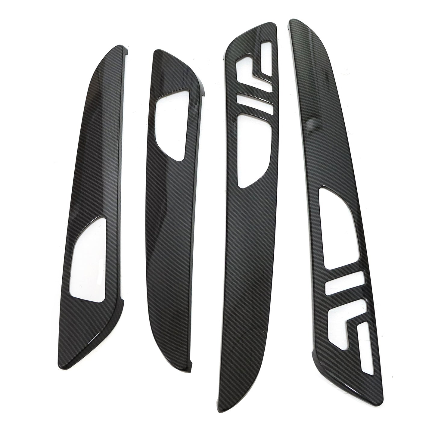 Interior Door Panel Cover Trim Carbon Fiber For Benz GLE GLS W166 X166 2013-19