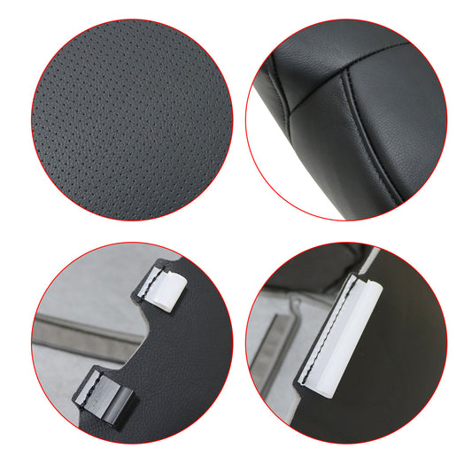 Fit For 2009-2014 Acura TSX Driver Side Top Perforated Leather Seat Cover Black
