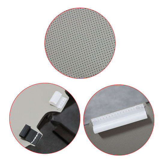 For 2009-2014 Acura TSX Front Driver Side Top Perforated Leather Seat Cover Gray