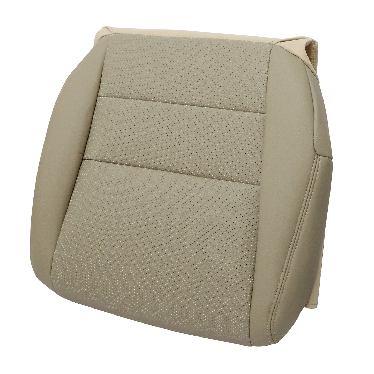 For 2005-2008 Acura TL Passenger Side Bottom Perforated Leather Seat Cover Tan