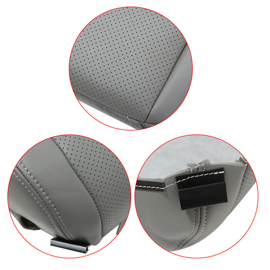 Fits 2004-2008 Acura TL Front Driver Bottom Perforated Leather Seat Cover Gray
