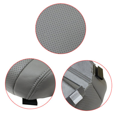 For 2004-2008 Acura TL Front Passenger Bottom Perforated Leather Seat Cover Gray