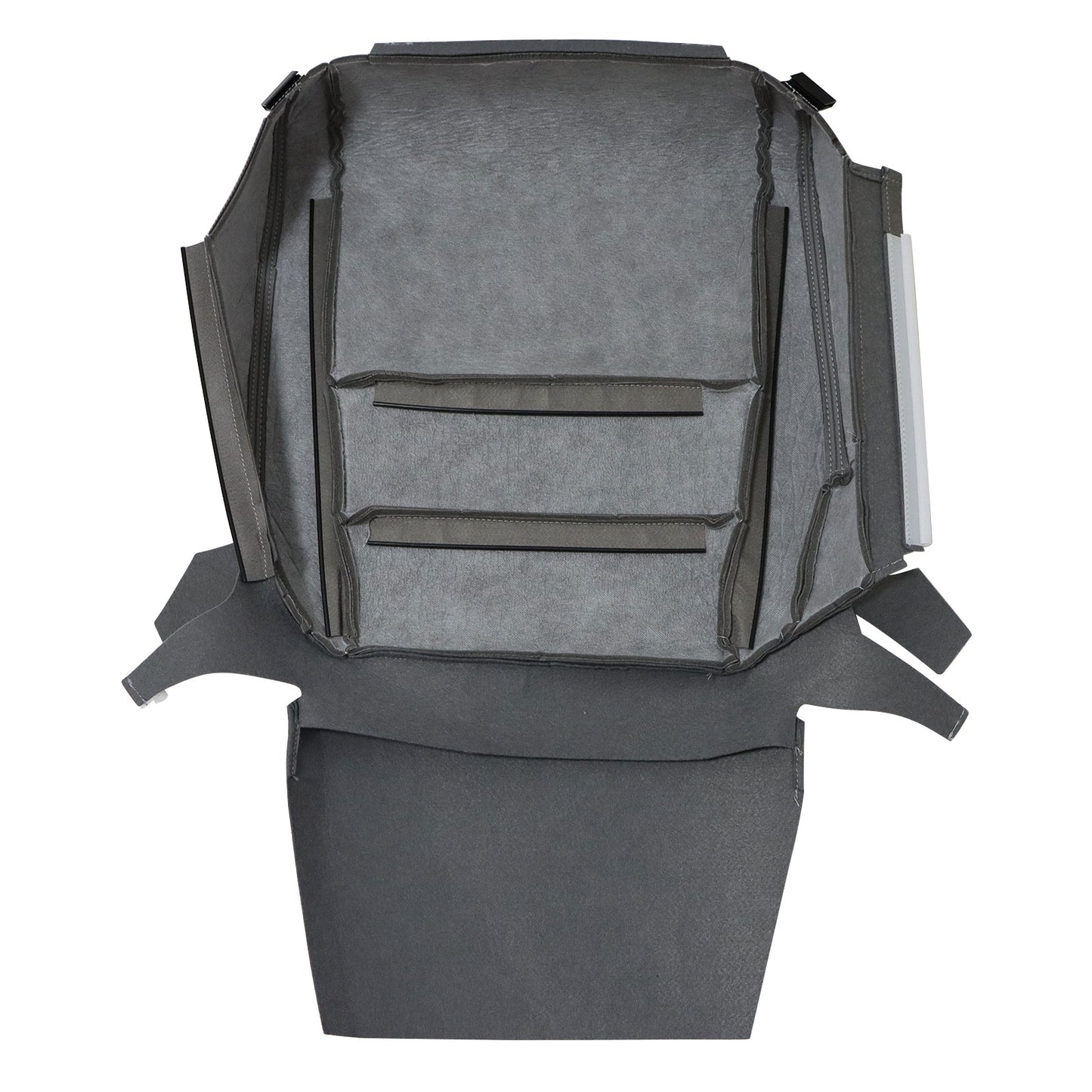 For 2004-2008 Acura TL Front Passenger Bottom Perforated Leather Seat Cover Gray