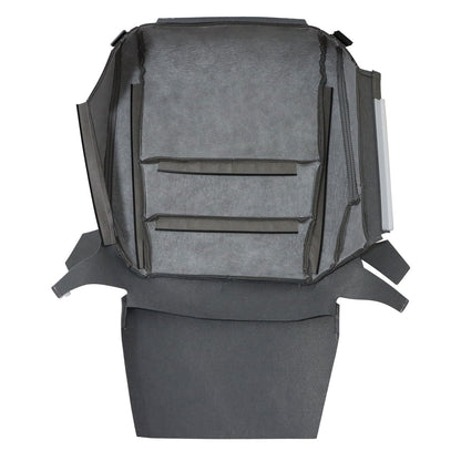 For 2004-2008 Acura TL Front Passenger Bottom Perforated Leather Seat Cover Gray
