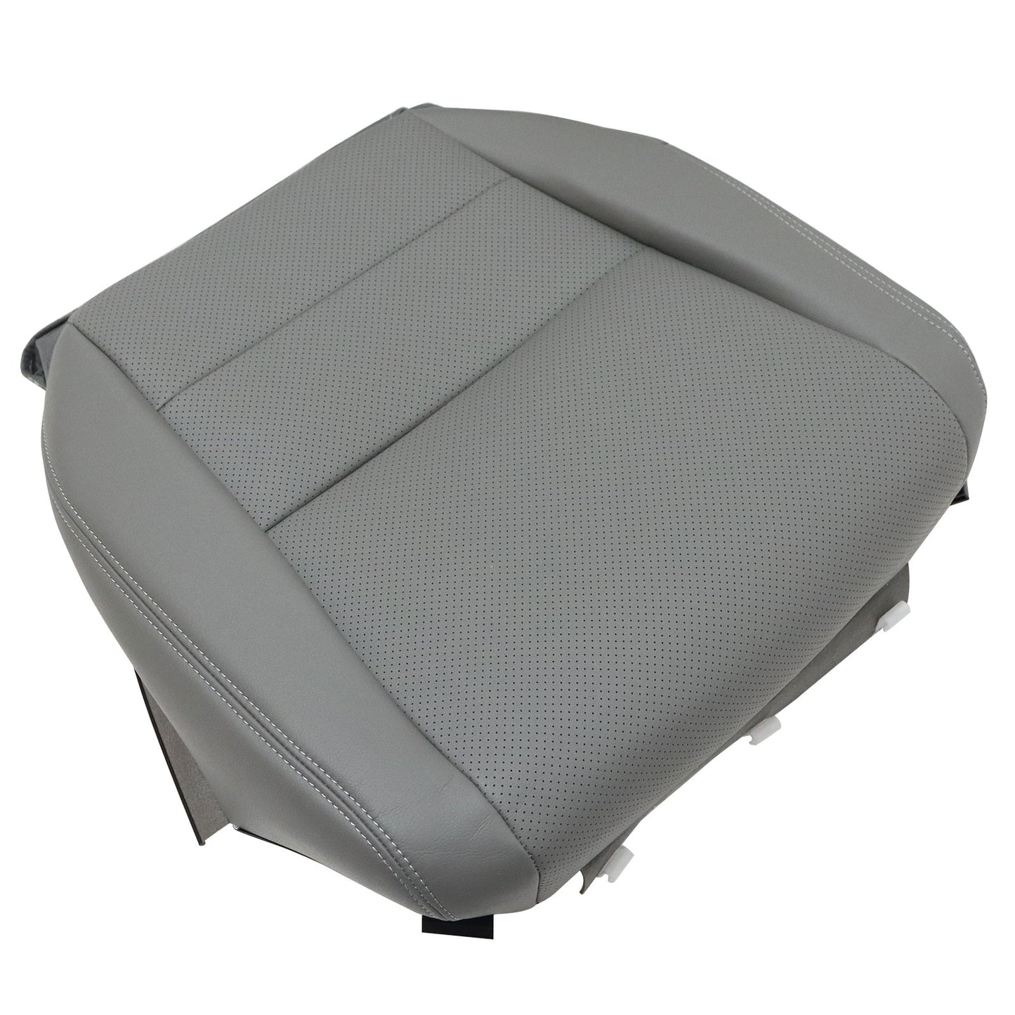 For 2004-2008 Acura TL Front Passenger Bottom Perforated Leather Seat Cover Gray