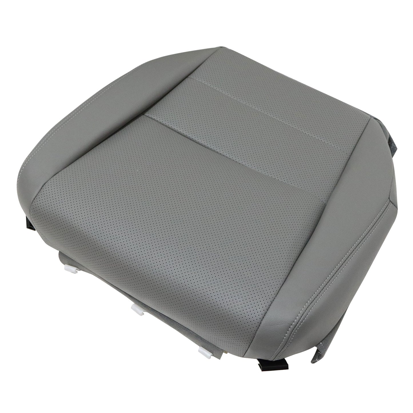For 2004-2008 Acura TL Front Passenger Bottom Perforated Leather Seat Cover Gray