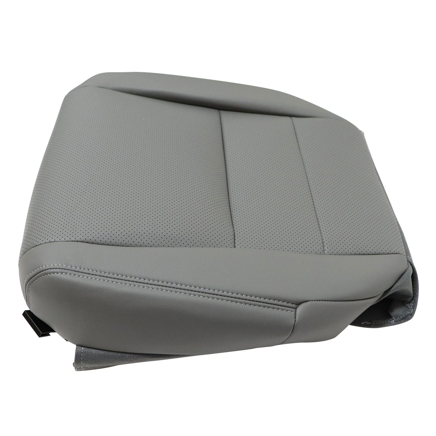 For 2004-2008 Acura TL Front Passenger Bottom Perforated Leather Seat Cover Gray