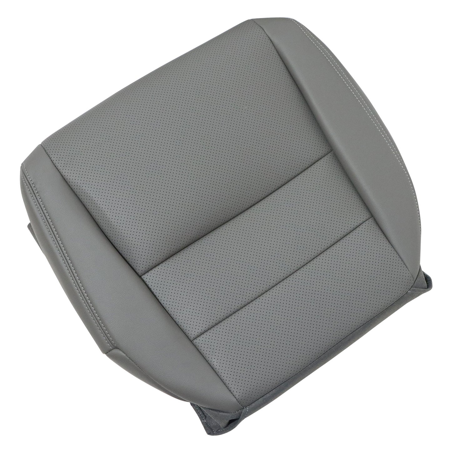 For 2004-2008 Acura TL Front Passenger Bottom Perforated Leather Seat Cover Gray