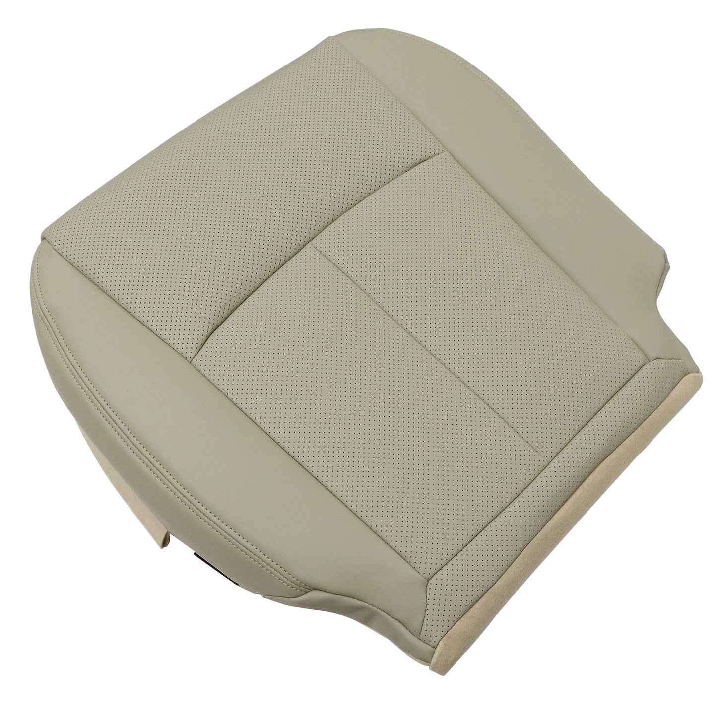 For 2014 to 2020 Infiniti Q50 Passenger Side Bottom Leather Seat Cover Wheat Tan