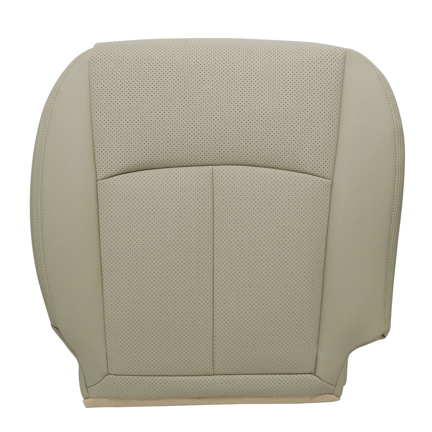For 2014 to 2020 Infiniti Q50 Passenger Side Bottom Leather Seat Cover Wheat Tan