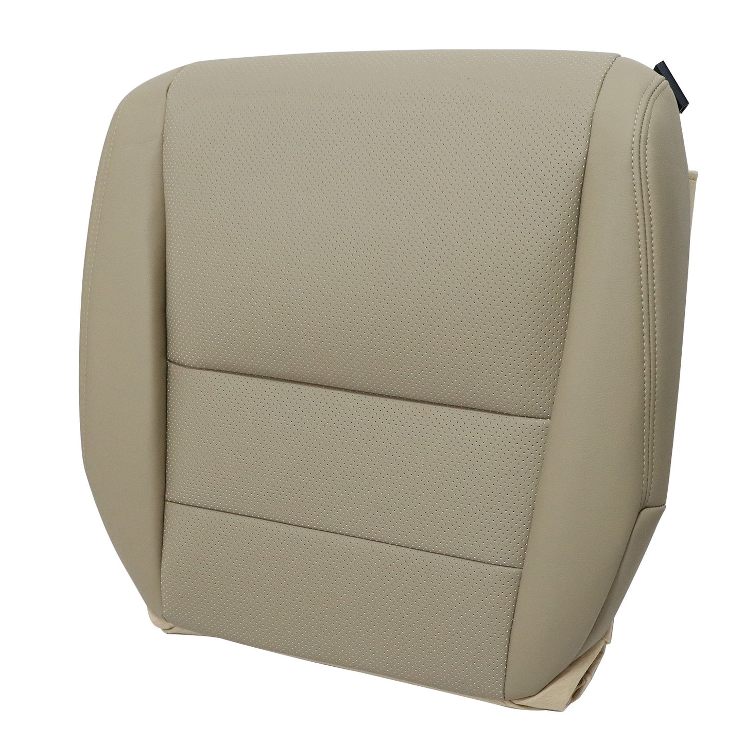 For 2005 to 2008 Acura TL Driver Side Bottom Perforated Leather Seat Cover Tan
