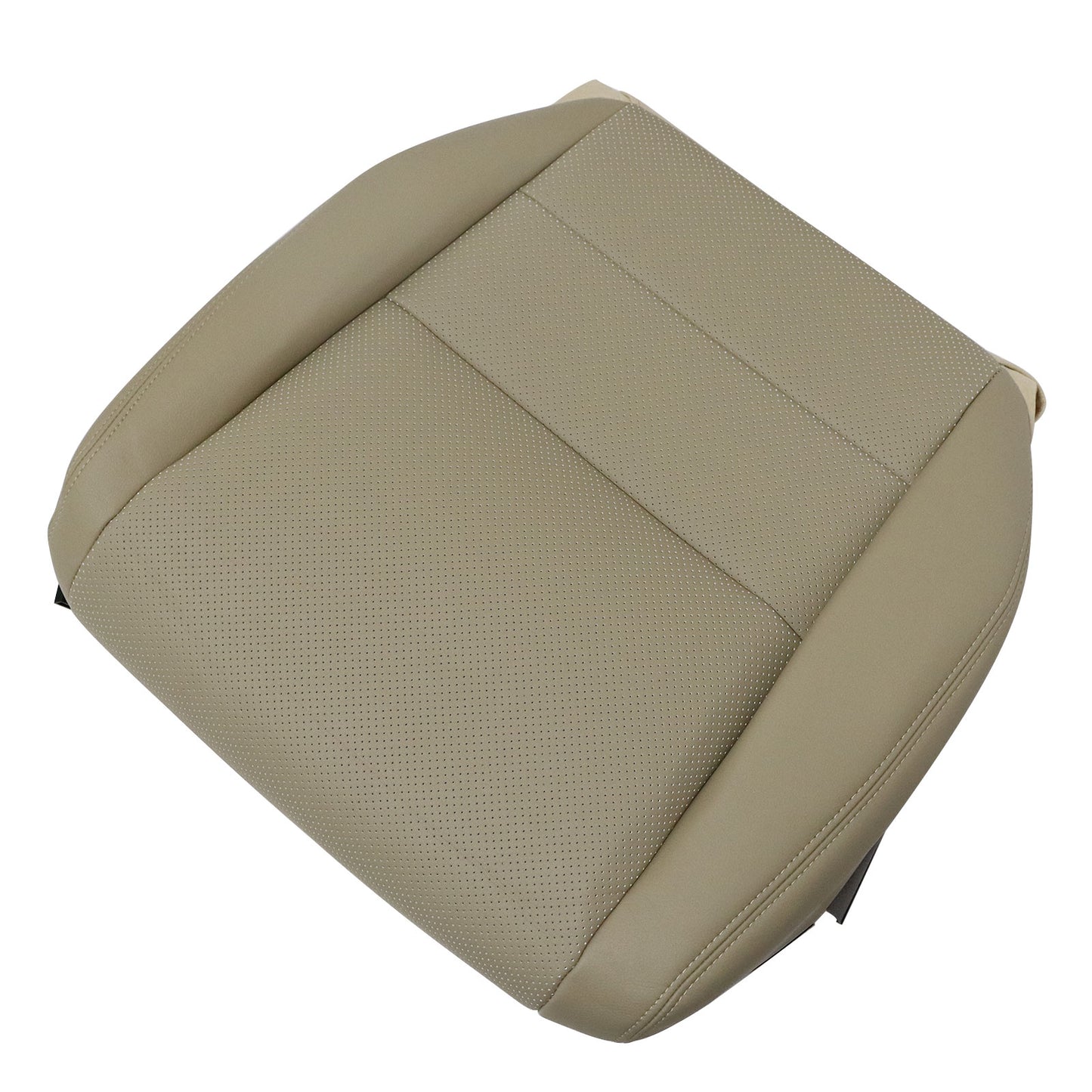 For 2005 to 2008 Acura TL Driver Side Bottom Perforated Leather Seat Cover Tan