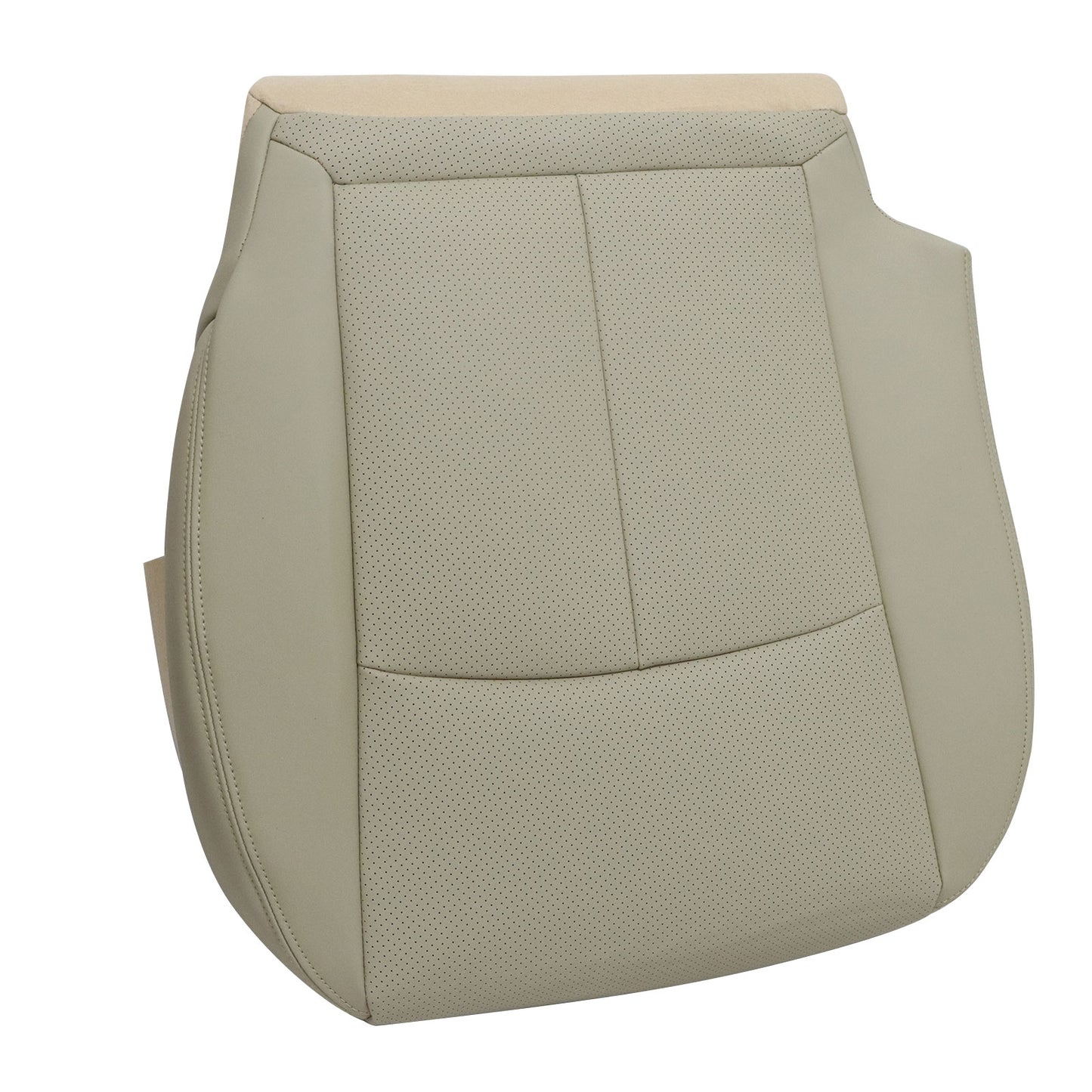 For 2014-2020 Infiniti Q50 Front Driver Bottom Perf Leather Seat Cover Wheat Tan