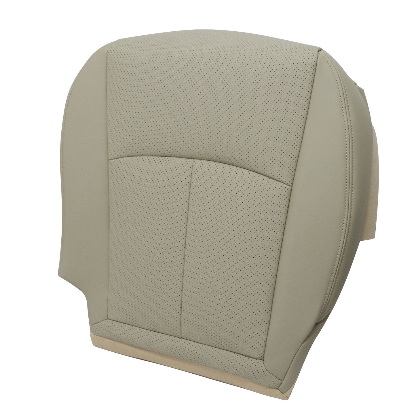 For 2014-2020 Infiniti Q50 Front Driver Bottom Perf Leather Seat Cover Wheat Tan