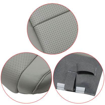 Front Passenger Bottom Leather Seat Cover For 2009-2014 Acura TSX Sedan 4DR Gray
