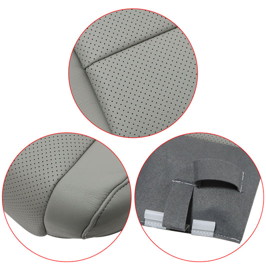 Front Passenger Bottom Leather Seat Cover For 2009-2014 Acura TSX Sedan 4DR Gray