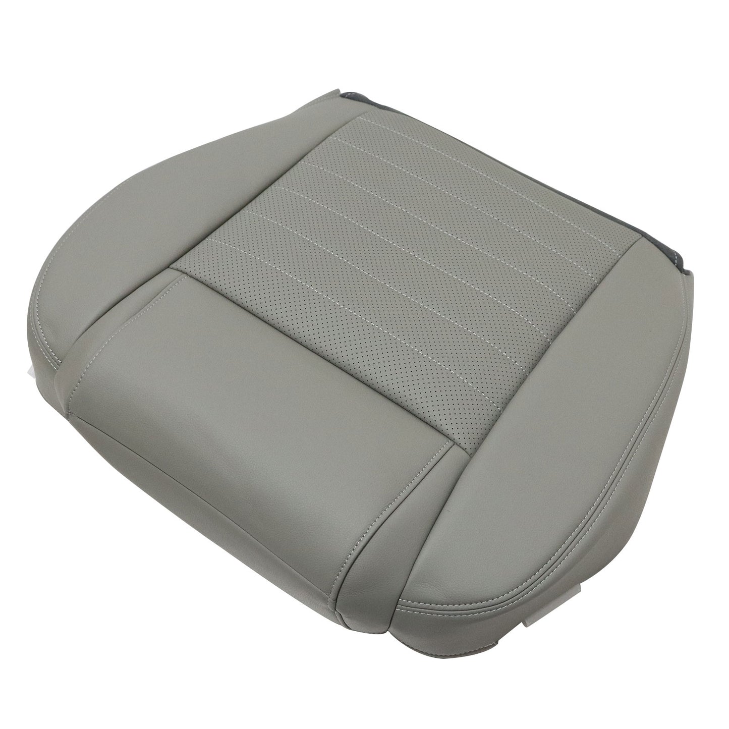 Driver Bottom PERF Leather Seat Cover Gray For 2005 2006 2007 Ford Mustang GT