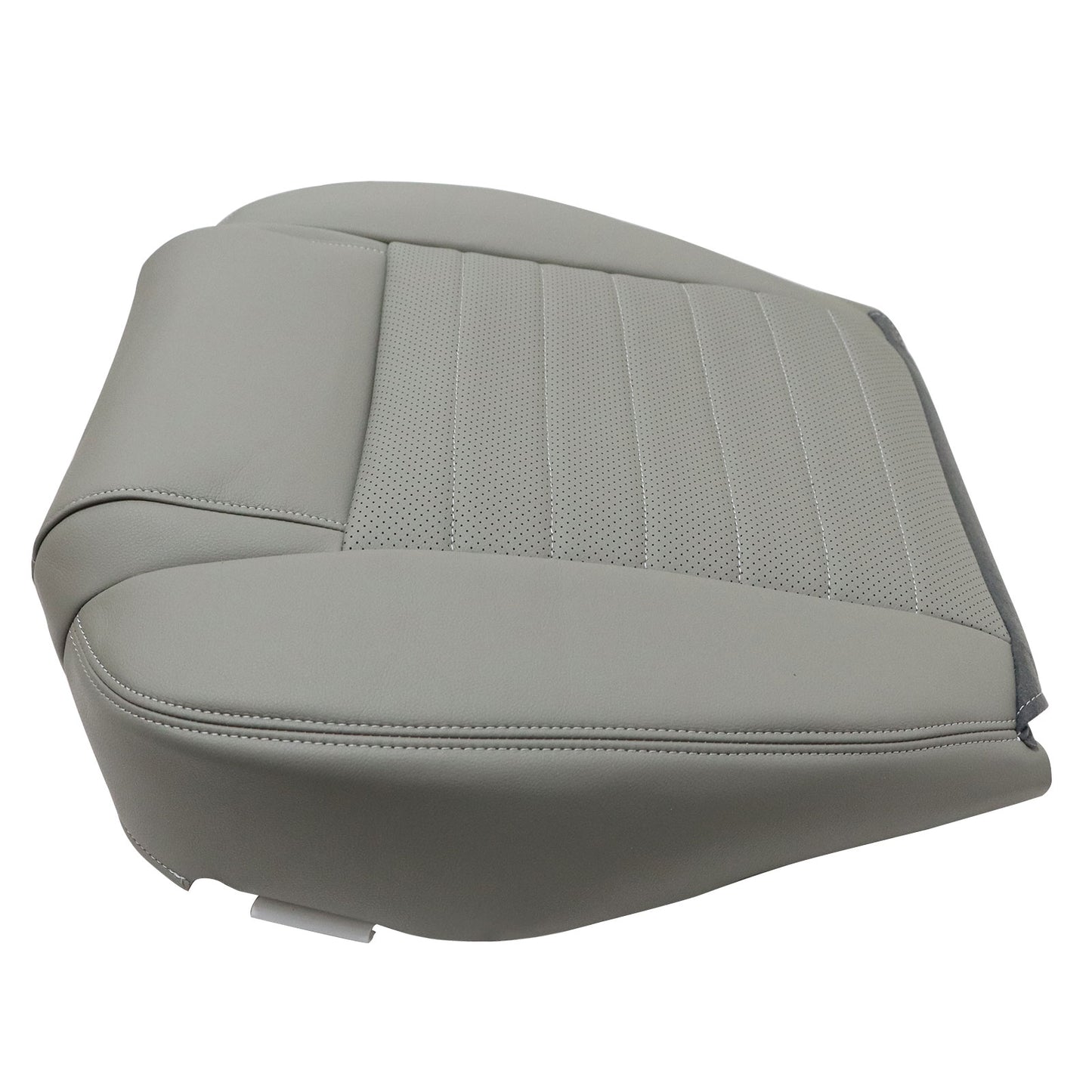 Driver Bottom PERF Leather Seat Cover Gray For 2005 2006 2007 Ford Mustang GT