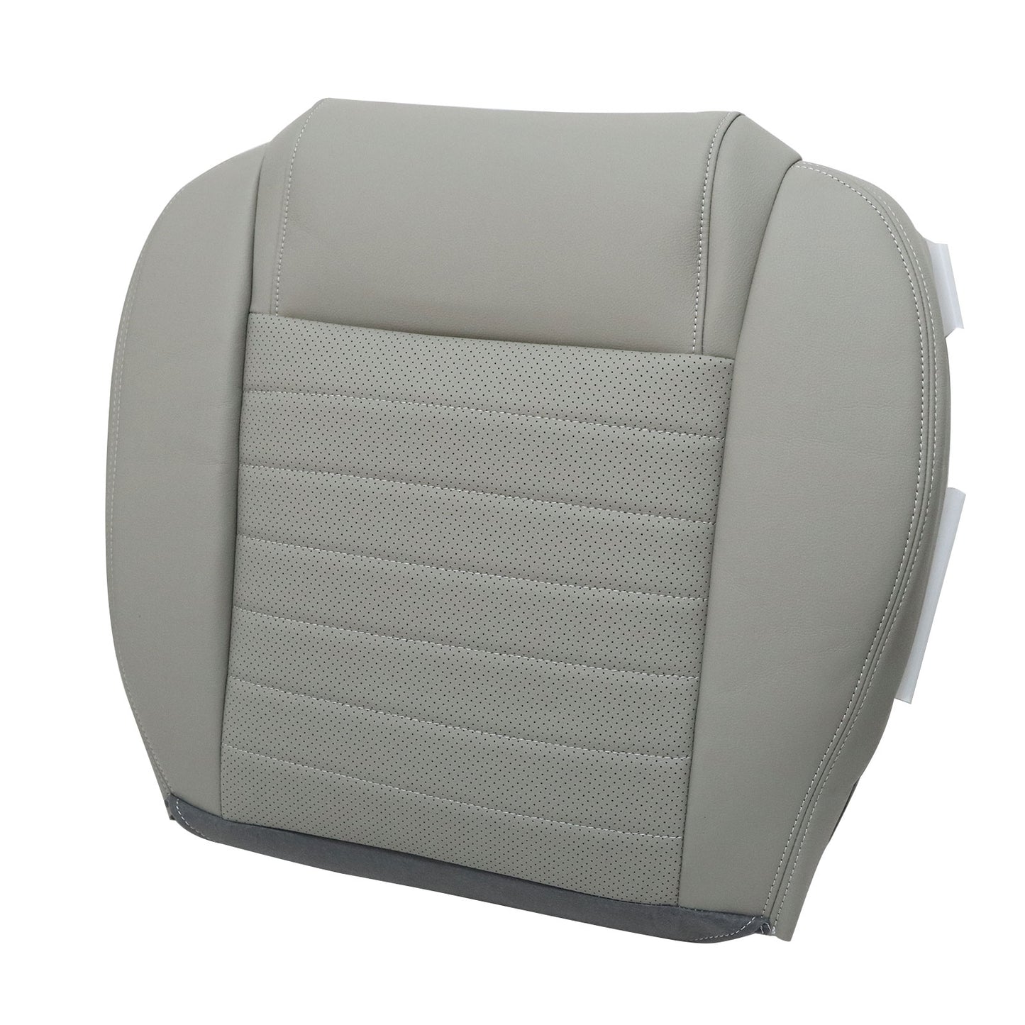 Driver Bottom PERF Leather Seat Cover Gray For 2005 2006 2007 Ford Mustang GT