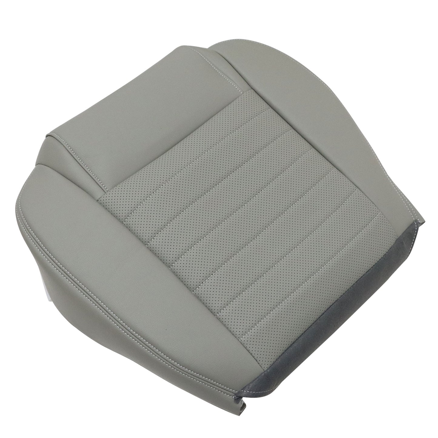 Driver Bottom PERF Leather Seat Cover Gray For 2005 2006 2007 Ford Mustang GT