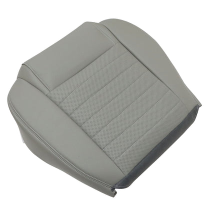 Driver Bottom PERF Leather Seat Cover Gray For 2005 2006 2007 Ford Mustang GT
