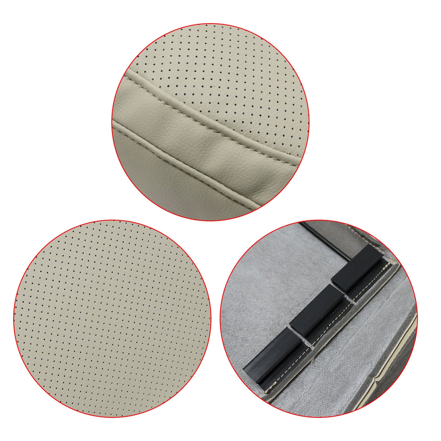 Driver Top Replacement Leather Seat Cover Tan PERF For 2006 2007 2008 VW Jetta