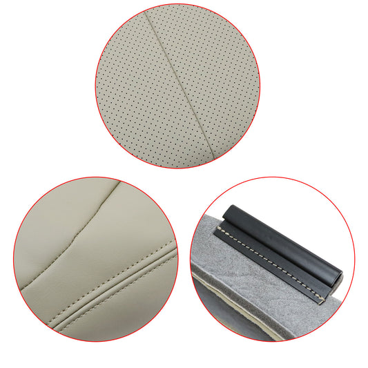 Driver/Passenger Top Leather Seat Cover Tan For 2017 2018 2019 2020 Infniti Q50