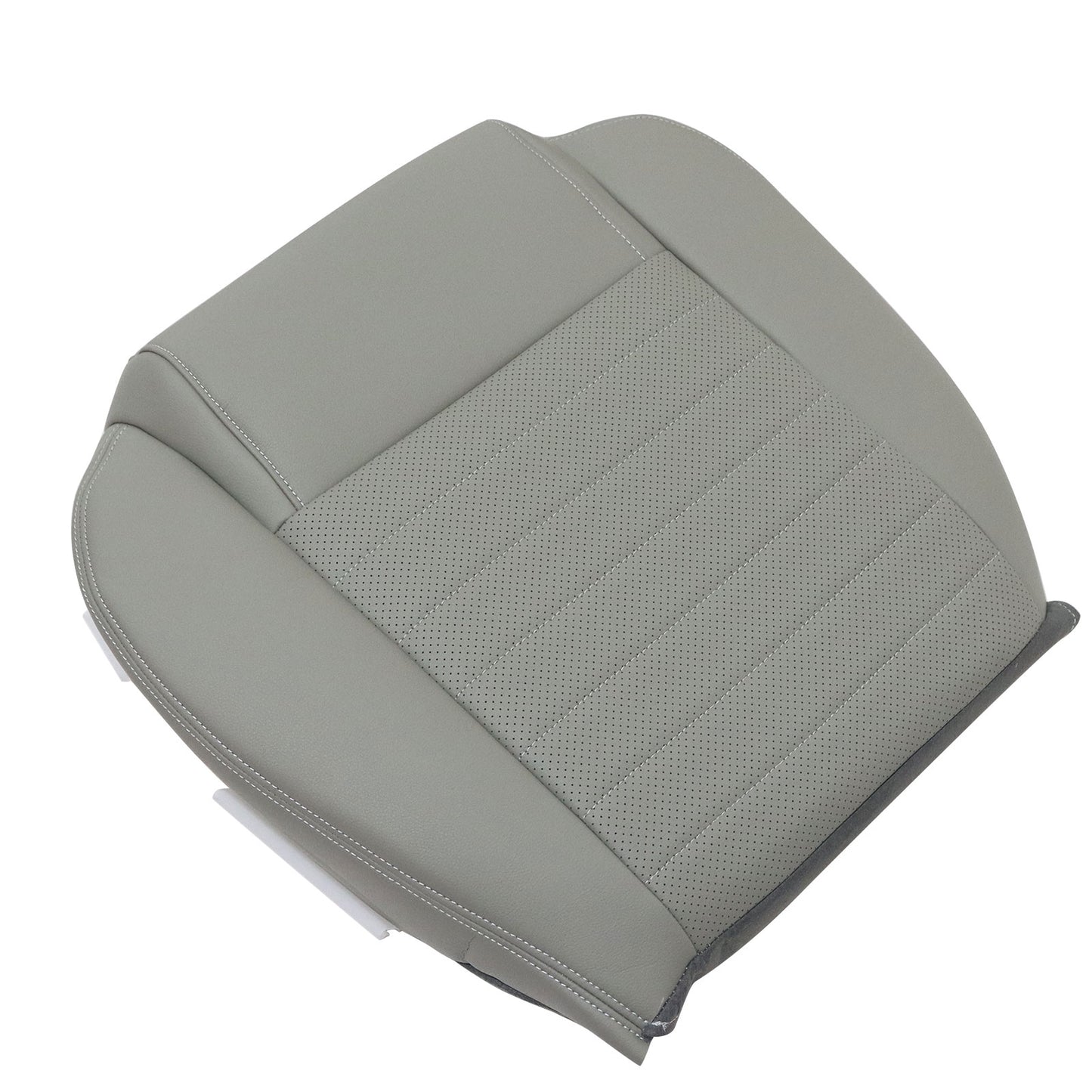 Passenger Bottom PERF Leather Seat Cover Gray For 2005 2006 2007 Ford Mustang GT