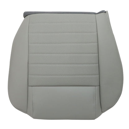 Passenger Bottom PERF Leather Seat Cover Gray For 2005 2006 2007 Ford Mustang GT