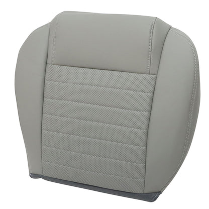 Passenger Bottom PERF Leather Seat Cover Gray For 2005 2006 2007 Ford Mustang GT