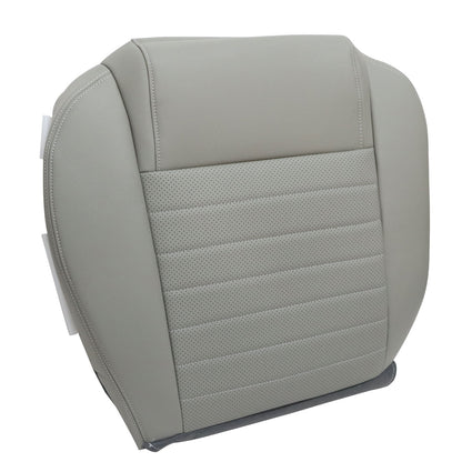 Passenger Bottom PERF Leather Seat Cover Gray For 2005 2006 2007 Ford Mustang GT