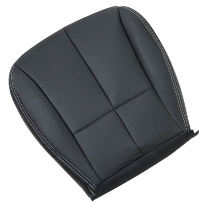 For 2009-2013 Subaru Forester Driver Side Bottom Leather Seat Cover Black Perf