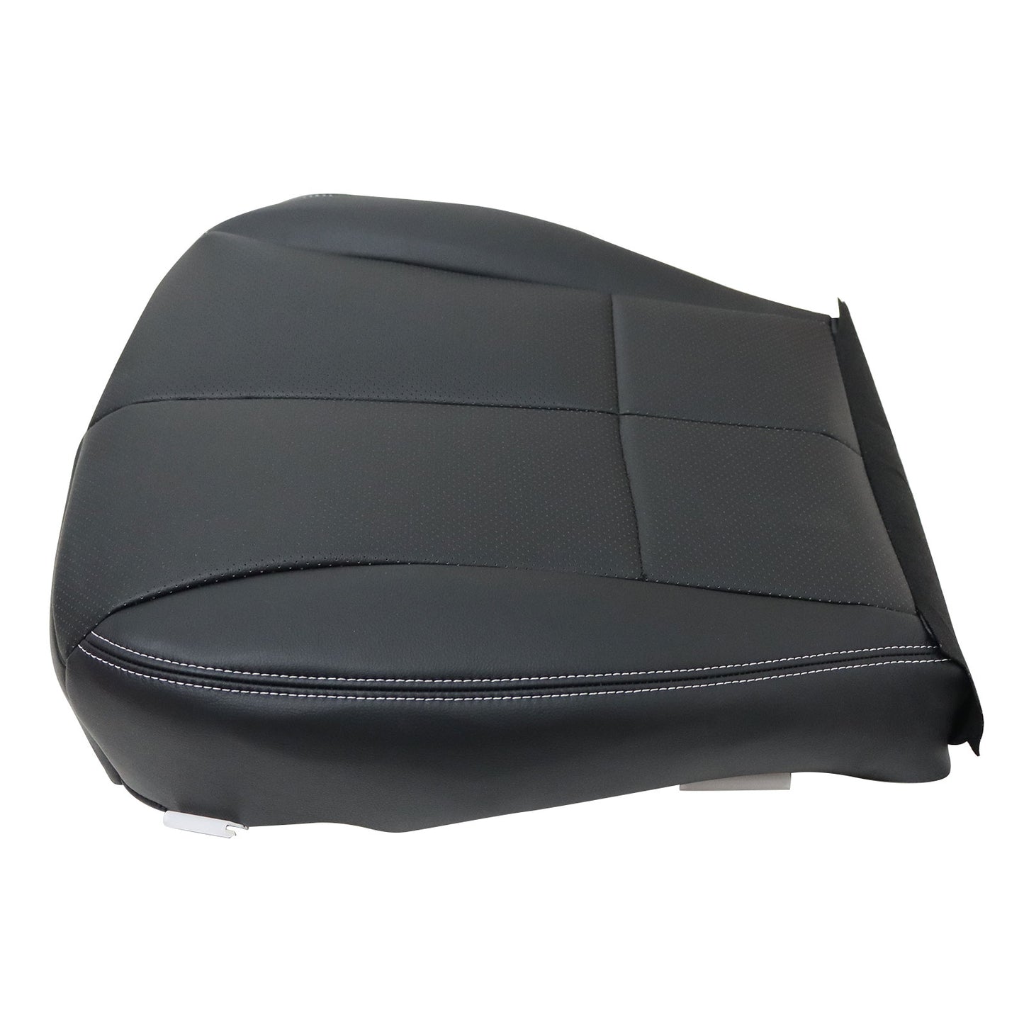 For 2009-2013 Subaru Forester Driver Side Bottom Leather Seat Cover Black Perf