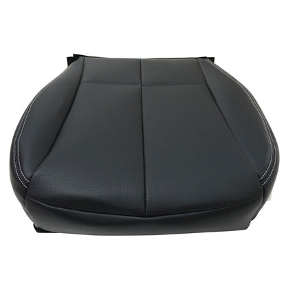 For 2009-2013 Subaru Forester Driver Side Bottom Leather Seat Cover Black Perf