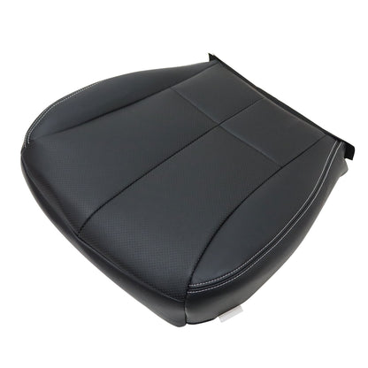 For 2009-2013 Subaru Forester Driver Side Bottom Leather Seat Cover Black Perf