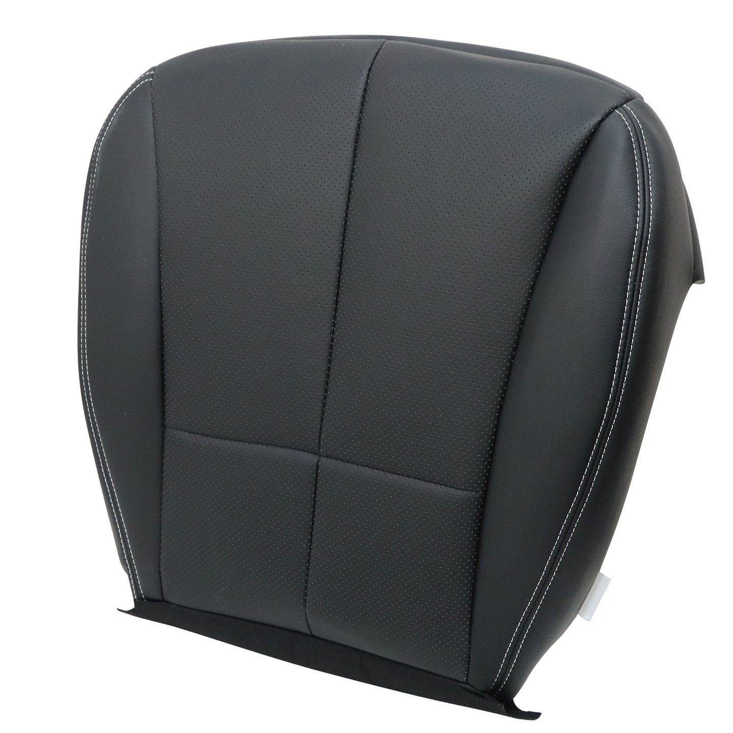 For 2009-2013 Subaru Forester Driver Side Bottom Leather Seat Cover Black Perf