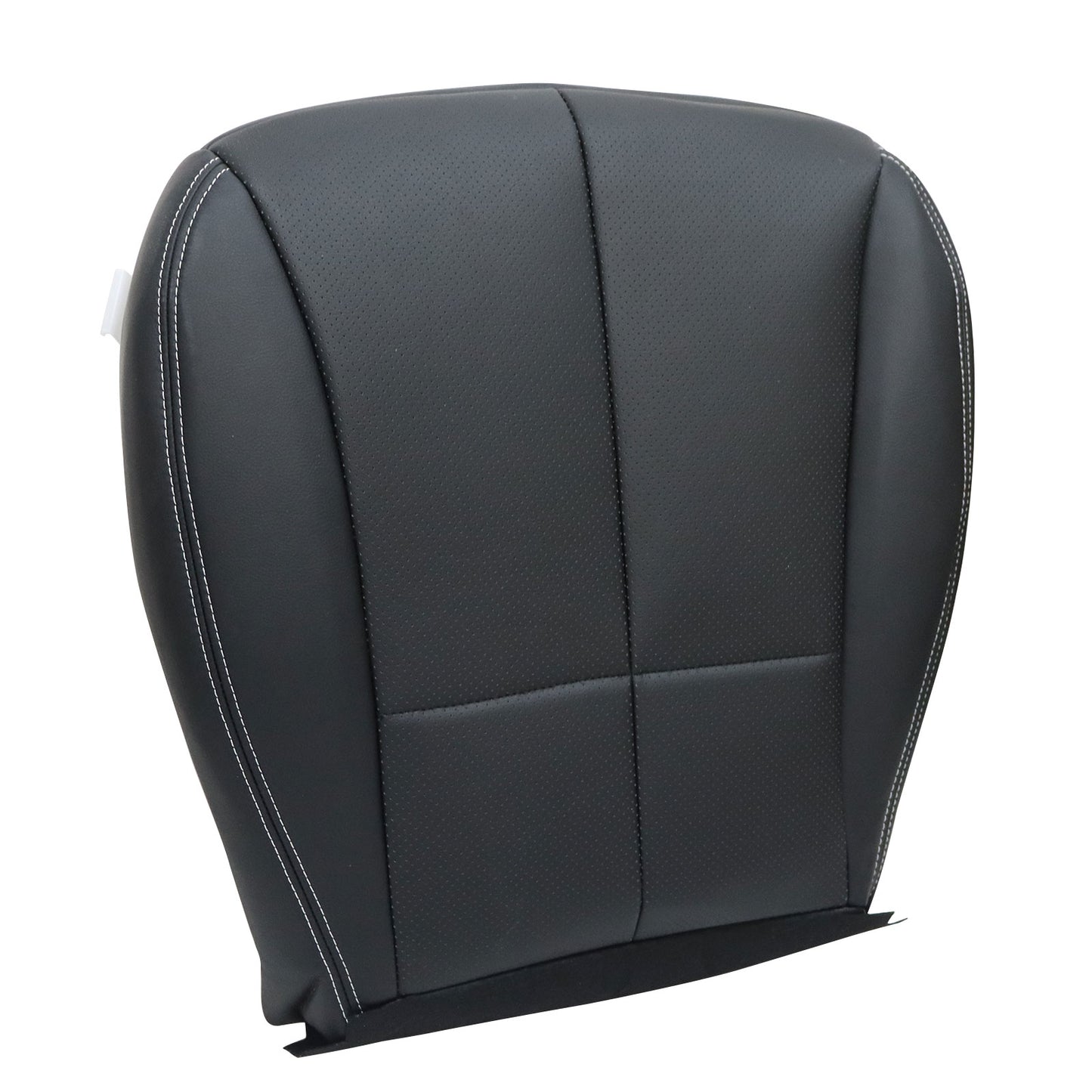 For 2009-2013 Subaru Forester Driver Side Bottom Leather Seat Cover Black Perf