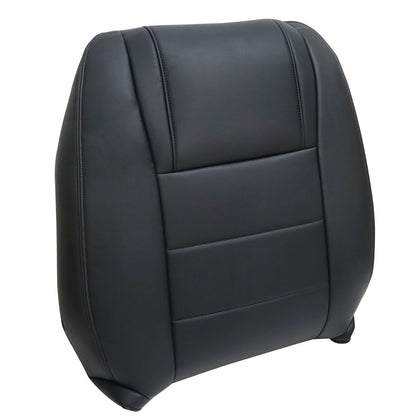 Front Driver Top Leather Seat Cover Black For 2005 2006 2007 Ford Mustang V6