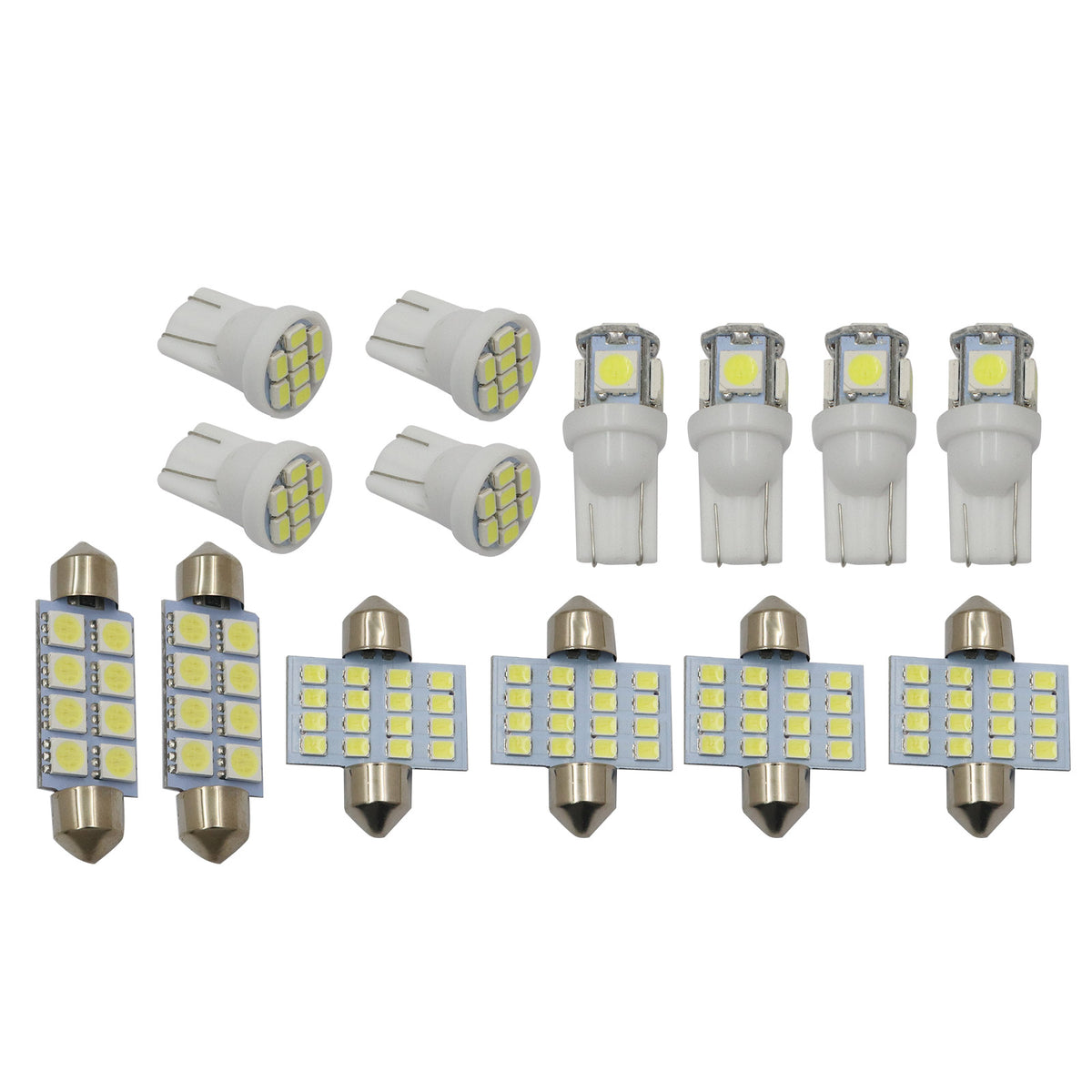 14pcs Bright White Interior LED Lights Package Kit For 2003-2012 Honda Accord