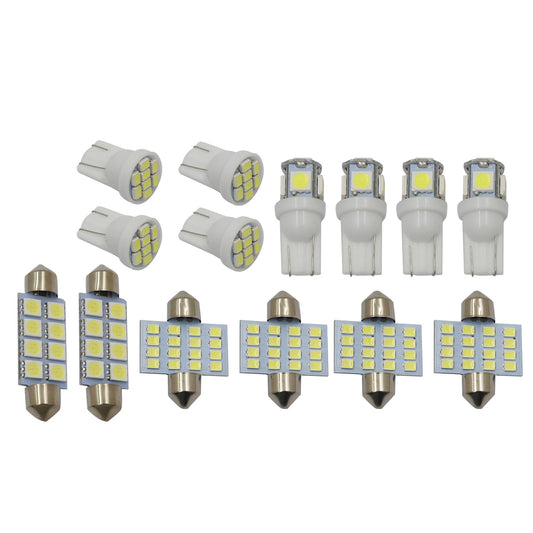 14pcs Bright White Interior LED Lights Package Kit For 2003-2012 Honda Accord