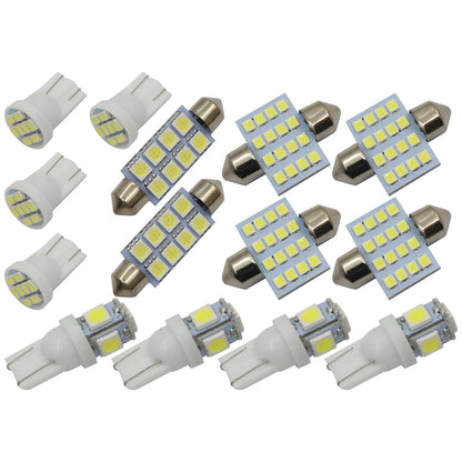 14pcs Bright White Interior LED Lights Package Kit For 2003-2012 Honda Accord