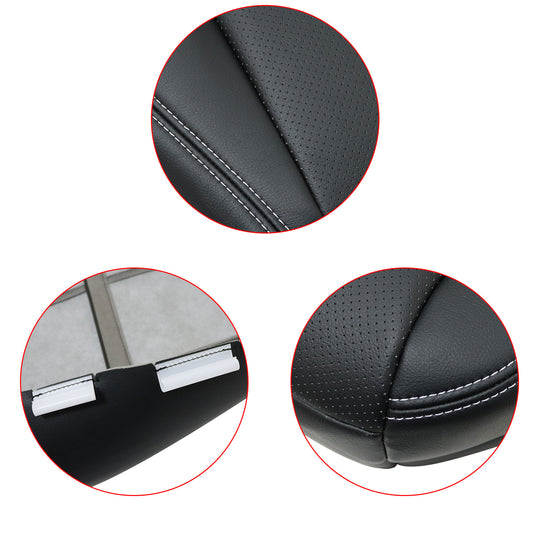 Front Passenger Bottom PERF Leather Seat Cover Black For 09-13 Subaru Forester