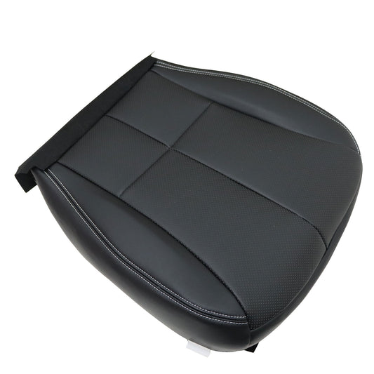 Front Passenger Bottom PERF Leather Seat Cover Black For 09-13 Subaru Forester